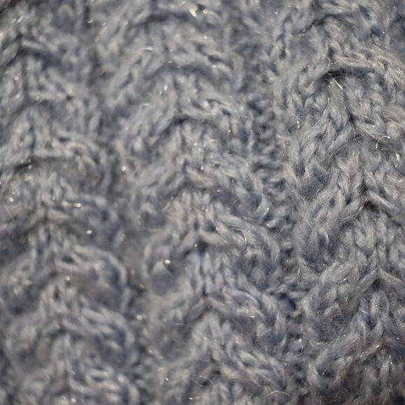 Y2K Baby Blue Sparkly Knit Sweater Vest Medium - Picture 6 of 8